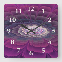 Colorido Floral Abstrato Arte Fractal Rosa Marcant