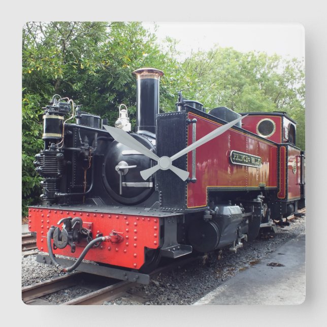 RELÓGIO QUADRADO COMBOIO A VAPOR (Frente)