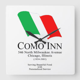 Relógio Quadrado Como Inn Italiana Restaurant, Chicago, IL