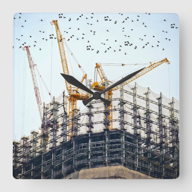 Relógio Quadrado construção (Frente)