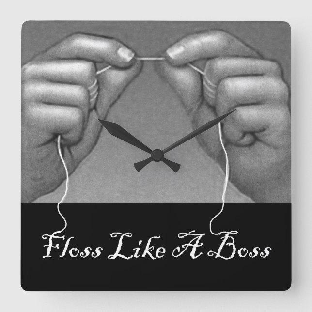 Relógio Quadrado Consultório Odontológico (Frente)