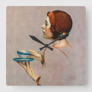 Relógio Quadrado Copo de Java