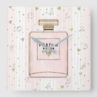 Corações Rosa & Dourado Paris Parfum Chic Moda