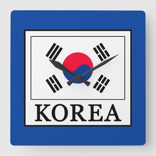 Relógio Quadrado Coreia (Frente)
