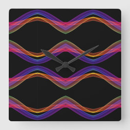 Relógio Quadrado Cores de estilos clássicos