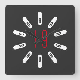 Relógio Quadrado CORONA 19 HOAX Square Wall Clock