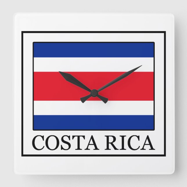 Relógio Quadrado Costa Rica (Frente)