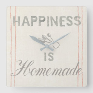 Relógio Quadrado Cozinha VIII de Floursack