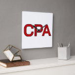 Relógio Quadrado Cpa<br><div class="desc">relógio quadrado da CPA personalizado,  relógio de parede da CPA personalizado,  relógio de escritório do contabilista,  quadrado do relógio de mesa da CPA,  relógio de parede do consultor financeiro,  relógio de logotipo da CPA,  relógio profissional da CPA,  relógio de escritório da contabilidade,  relógio de parede temático da CPA, </div>