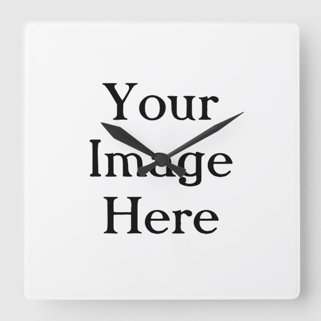 Relógio Quadrado Crie seu (Frente)