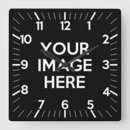 Relógio Quadrado Crie seu próprio personalizado