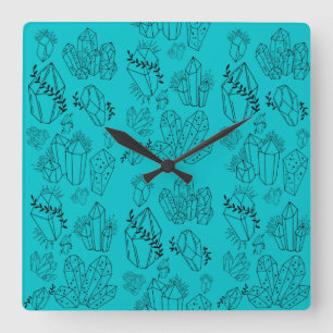 Relógio Quadrado Cristais