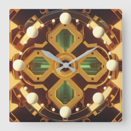 Relógio Quadrado cruz