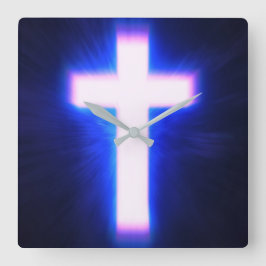 Relógio Quadrado Cruz