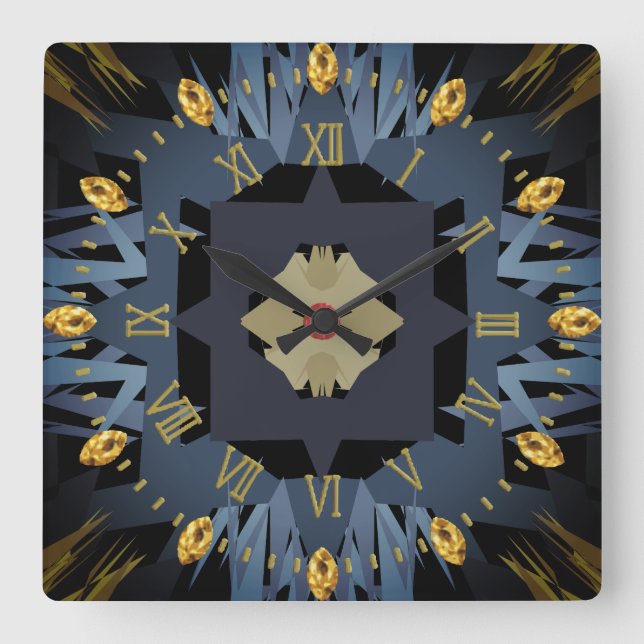 Relógio Quadrado cruz (Frente)