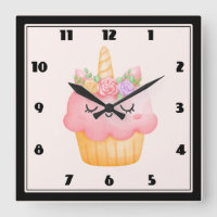 Cupcake rosa-claro Unicórnio com Rosas