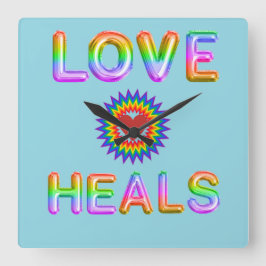 Relógio Quadrado Curas de amor