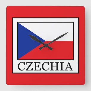 Relógio Quadrado Czechia