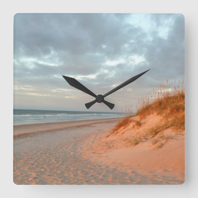 Relógio Quadrado Da "caminhada manhã " (Frente)