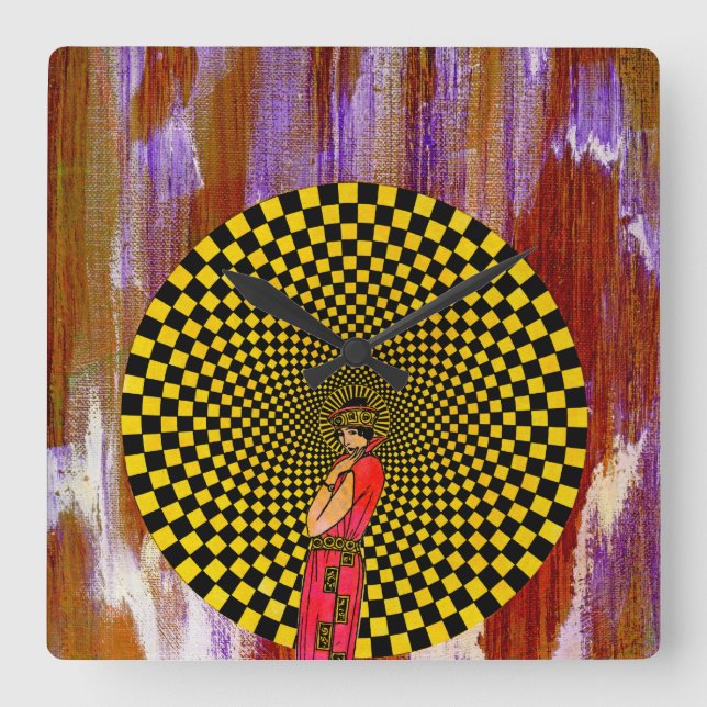 Relógio Quadrado Daliance por Michael Moffa (Frente)