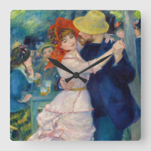 Relógio Quadrado Dança em Bougal, 1883 por Pierre-Auguste Renoir