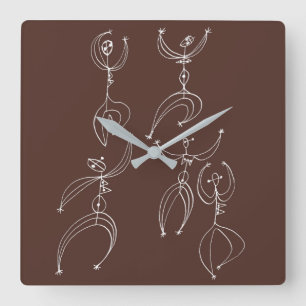 Relógio Quadrado dança interpretativo