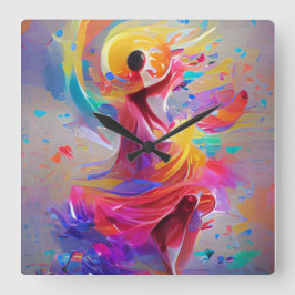 Relógio Quadrado Dans Of Joy Watch