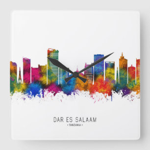 Relógio Quadrado Dar es Salaam Tanzania Skyline