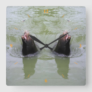 Relógio Quadrado Dê-me Peixe.