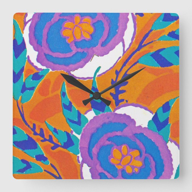 Relógio Quadrado Deco 5 de Arte de Seguy em Emporio Moffa (Frente)