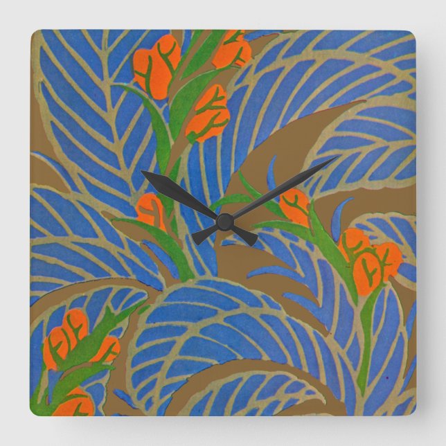 Relógio Quadrado Deco de Arte de Seguy #9 em Emporio Moffa (Frente)