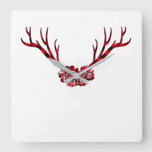 Relógio Quadrado Deer búfalo