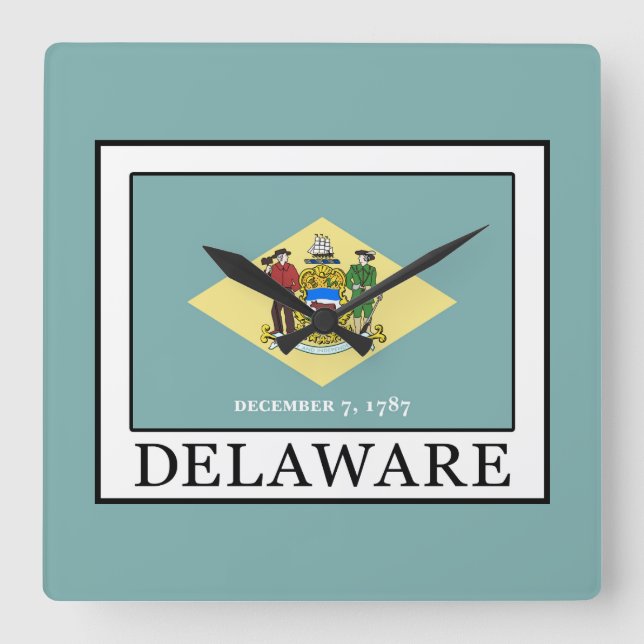 Relógio Quadrado Delaware (Frente)