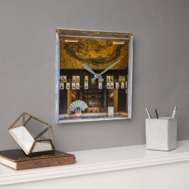 Relógio Quadrado Dentro Konchi-In templo, Quioto