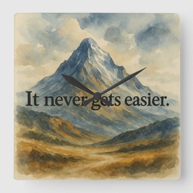 Relógio Quadrado Desafio sem fim (Frente)