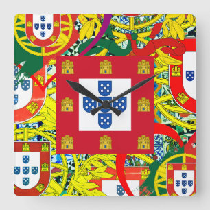 Relógio Quadrado desenhos portugueses 