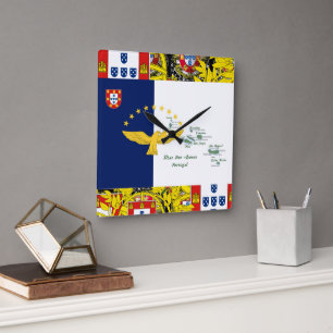Relógio Quadrado desenhos portugueses