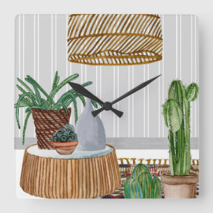 Relógio Quadrado Deserto Weavers I