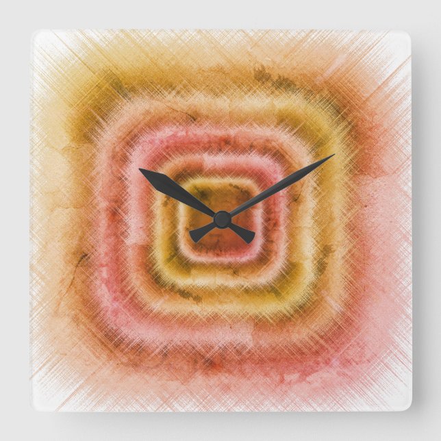 Relógio Quadrado Desfiado (Frente)