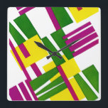 Relógio Quadrado Design #8 do art deco em Emporio Moffa<br><div class="desc">Design do art deco do vintage.</div>