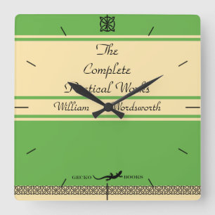 Relógio Quadrado Design A Sua Própria Timepece Do Cobrir Do Livro R