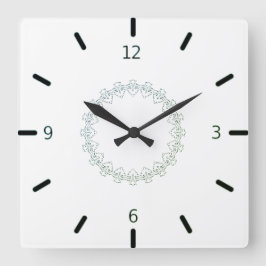 Relógio Quadrado design de arte criativa