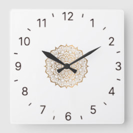 Relógio Quadrado design de arte criativa