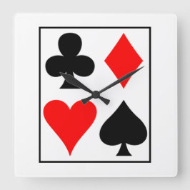 Relógio Quadrado Design de placa