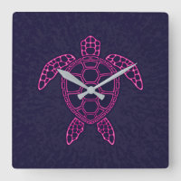 Design de Tartaruga-do-mar Neo-Rosa-Quente