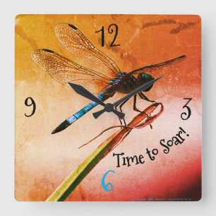 Relógio Quadrado * design do Desert Dragonfly