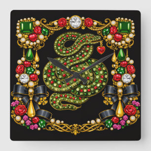 Relógio Quadrado Design Inspirado em Tudor História Escocesa Escóci