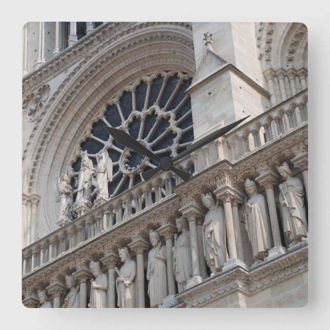 Relógio Quadrado Detalhe da Notre Dame (Frente)