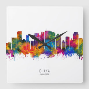 Relógio Quadrado Dhaka Bangladesh Skyline