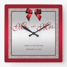 Dia de Casamento do Elegante Ruby Red & Silver Gli